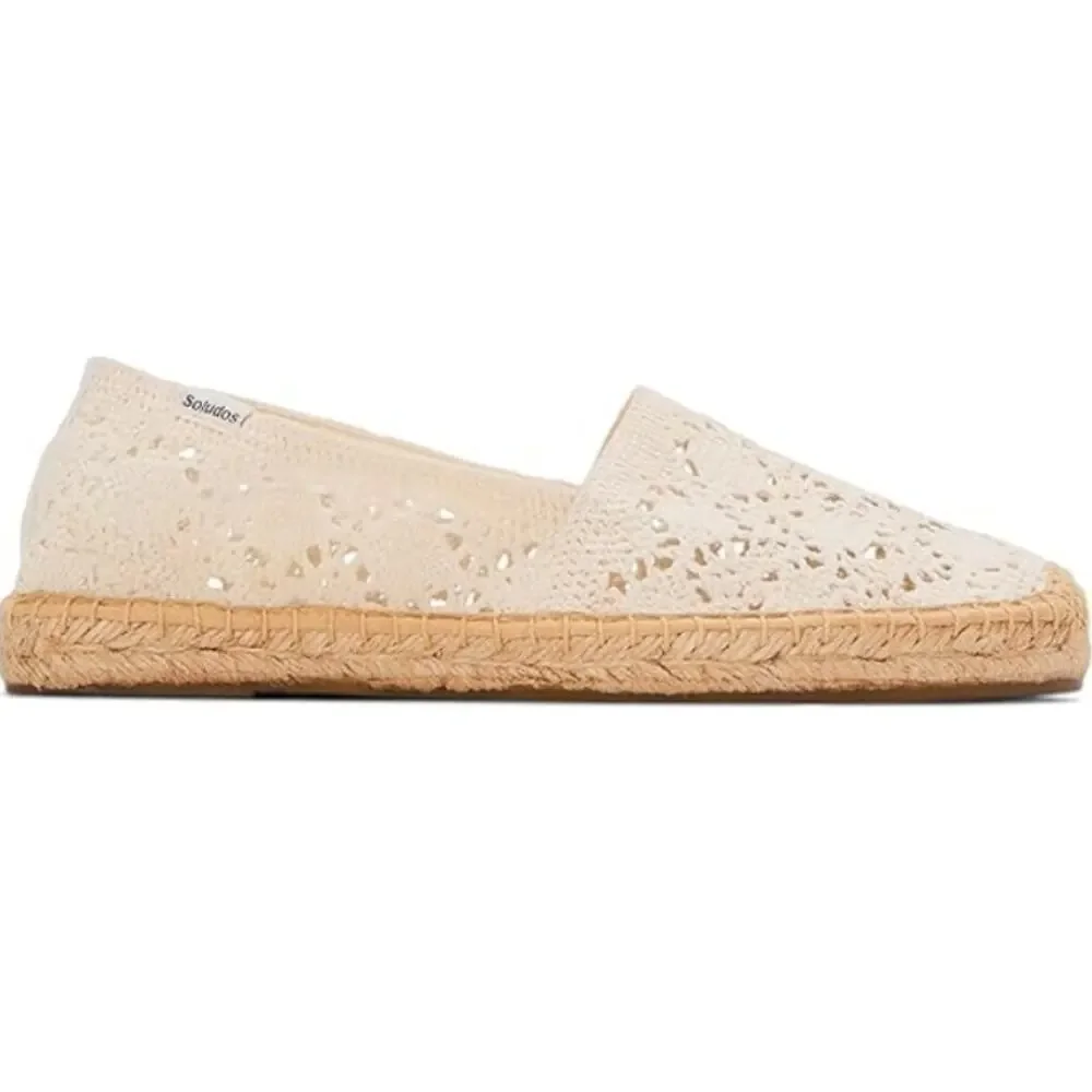 Soludos Women's La Concha Ivory The Original Espadrille Flats Size 8-8.5